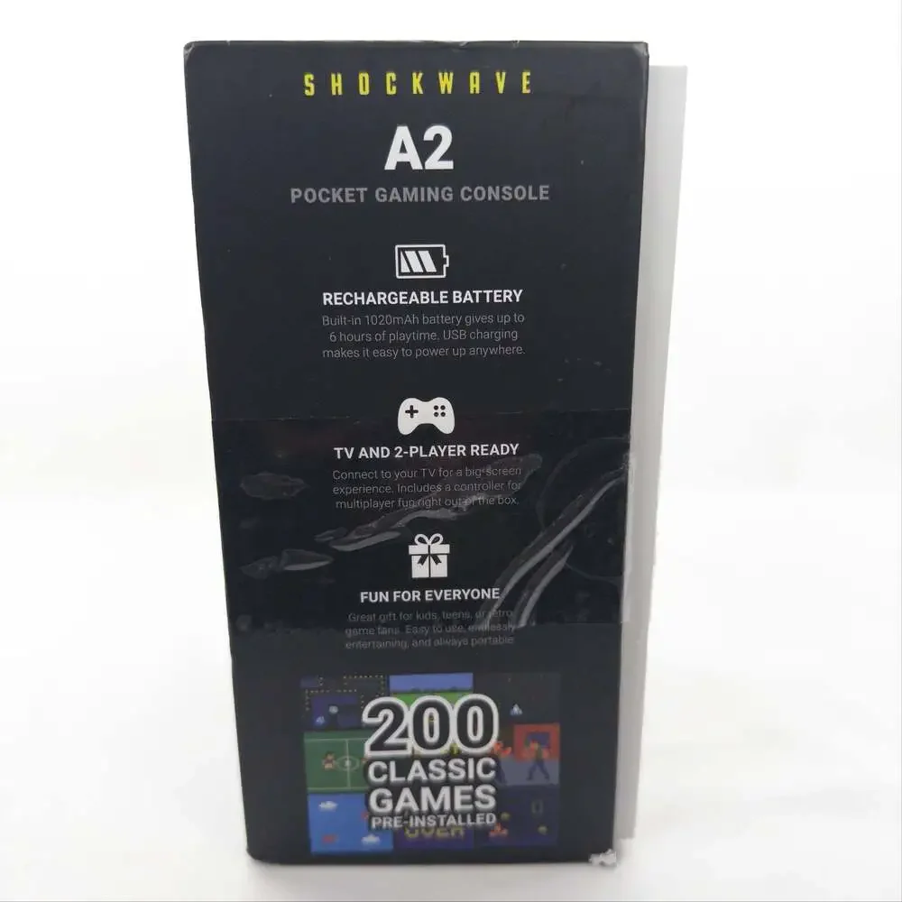 Shockwave A2 Pocket Gaming Console with 200 Classic Games and Controller